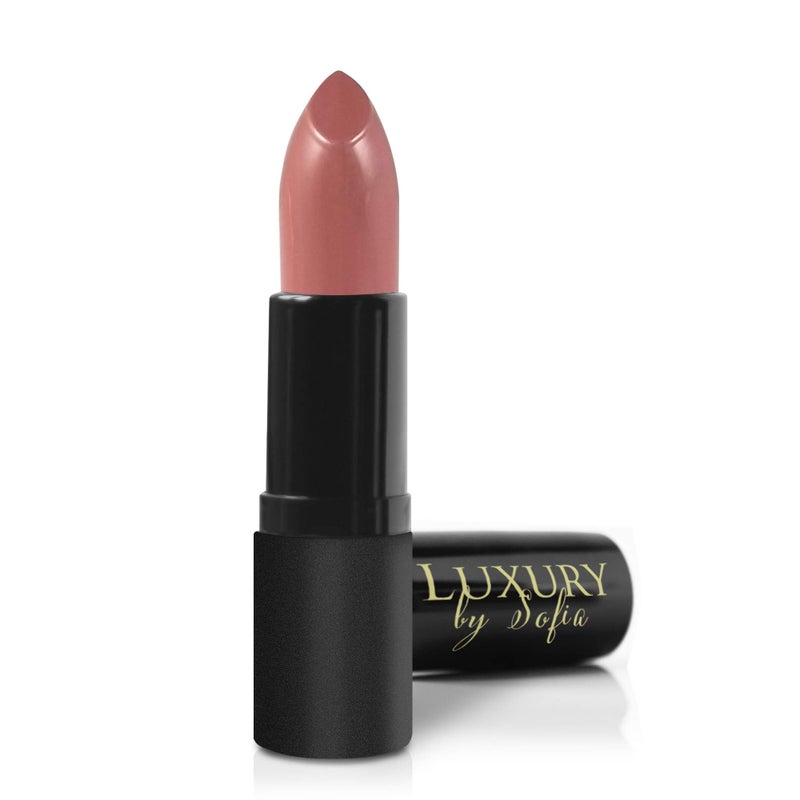 Luxury by Sofia All Natural Lipstick Semi Matte Lip Color Moisturizing Lipstick Non Toxic Non GMO Highly Pigmented Long Lasting Lipstick Vegan Makeup for Women Honor